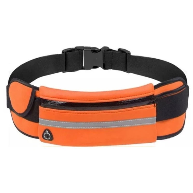 Unisex Reflective Running Belt | Adjustable Neoprene Waist Pack for Phone, Keys & Money