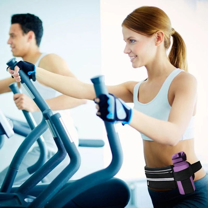 Unisex Reflective Running Belt | Adjustable Neoprene Waist Pack for Phone, Keys & Money