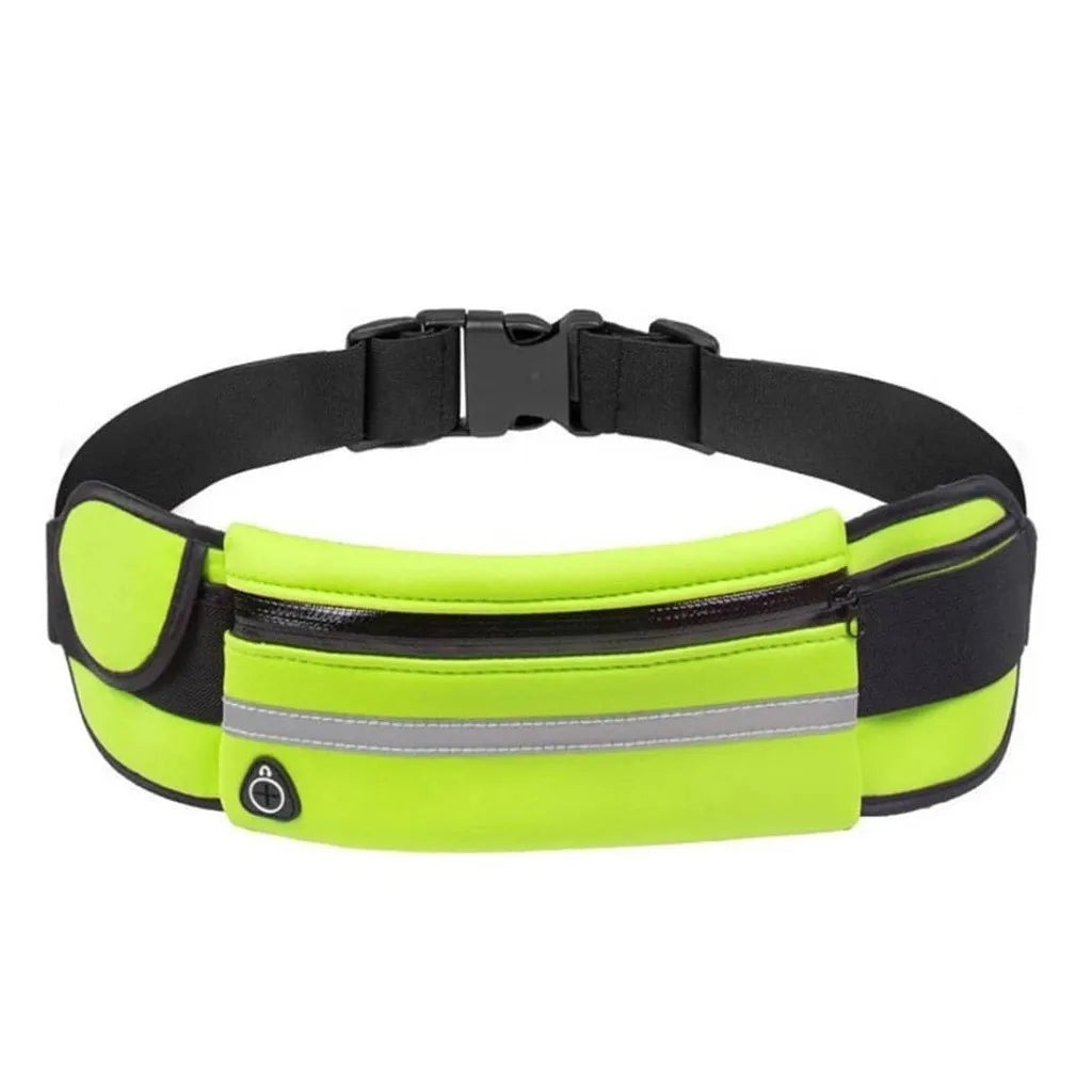Unisex Reflective Running Belt | Adjustable Neoprene Waist Pack for Phone, Keys & Money