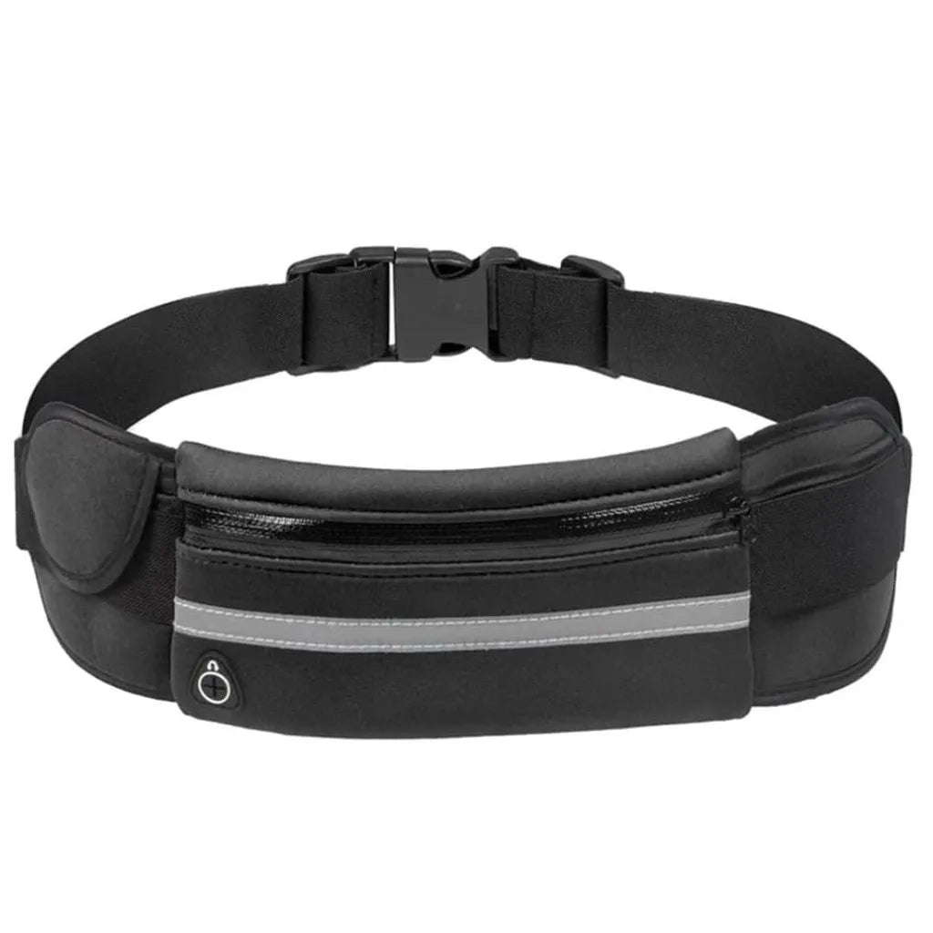 Unisex Reflective Running Belt | Adjustable Neoprene Waist Pack for Phone, Keys & Money
