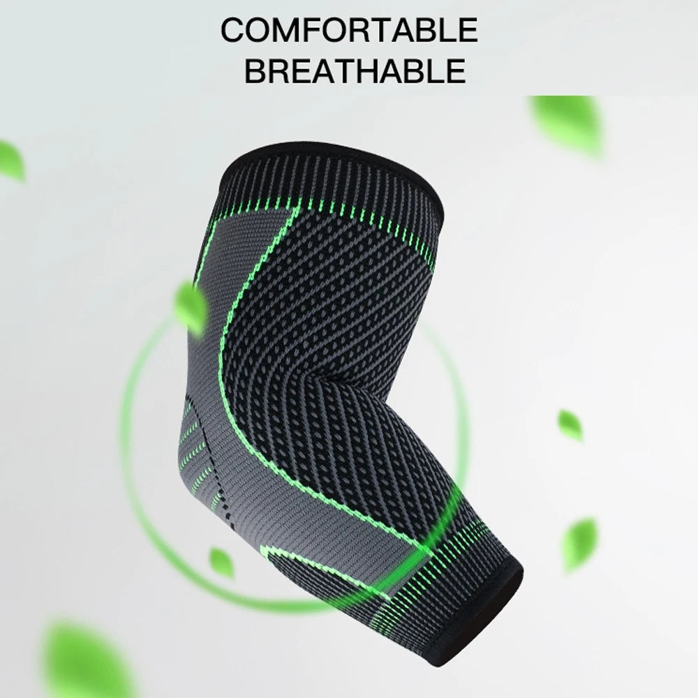 Elbow Compression Sleeve | Arm Support Brace for Pain Relief, Arthritis & Sports