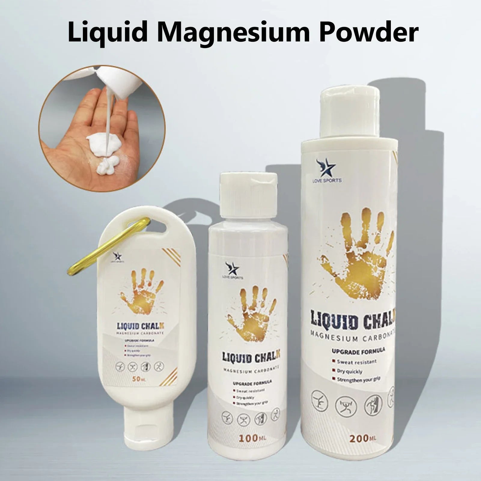 Liquid Magnesium Grip | Anti-Slip Sports Chalk for Lifting, Climbing & Fitness
