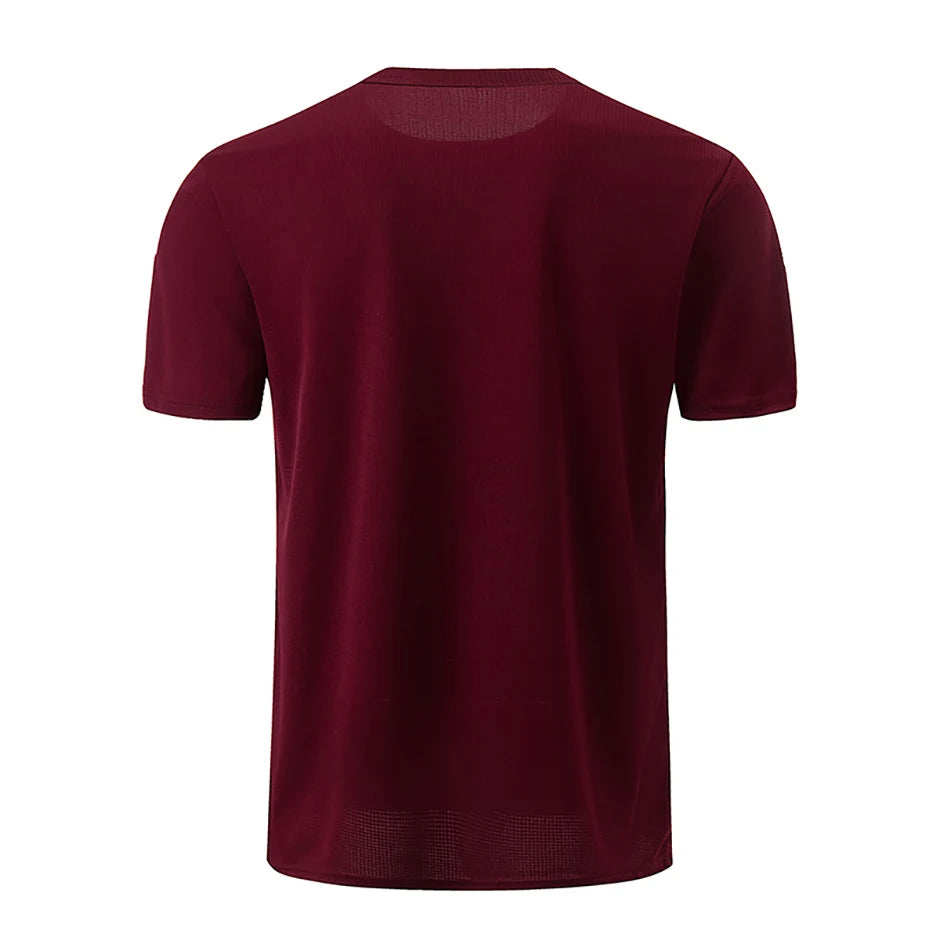 Men’s Solid Color Waffle Sports Shirt | Short Sleeve Running & Training Top