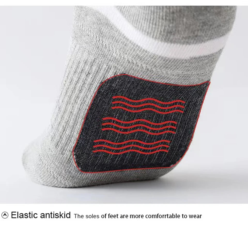 5-Pack Men’s Breathable Socks | Casual Cotton Ankle Socks for Running & Fitness