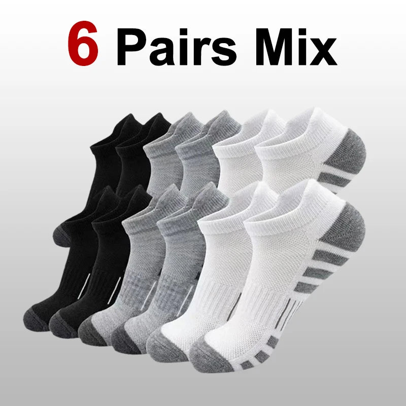 Athletic Socks Multipack | Black, White & Grey Breathable Unisex Sports Socks