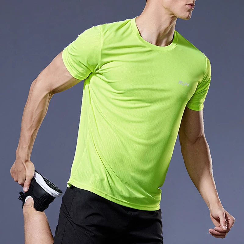 Men’s Quick-Dry Running Shirt | Soccer Jersey, Gym & Fitness Compression T-Shirt