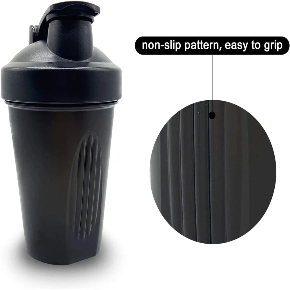 400ml Shaker Bottle with Mixing Ball | Leak-Proof Fitness & Protein Shake Cup