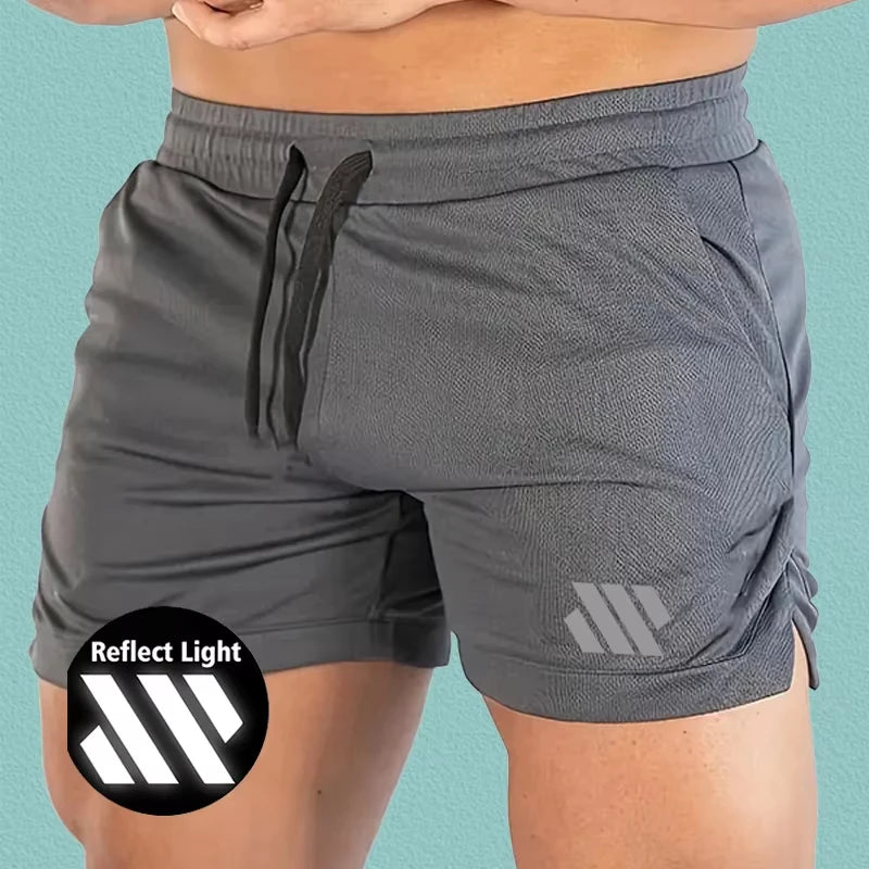 Men’s Reflective Running Shorts | Lightweight Summer Fitness Shorts