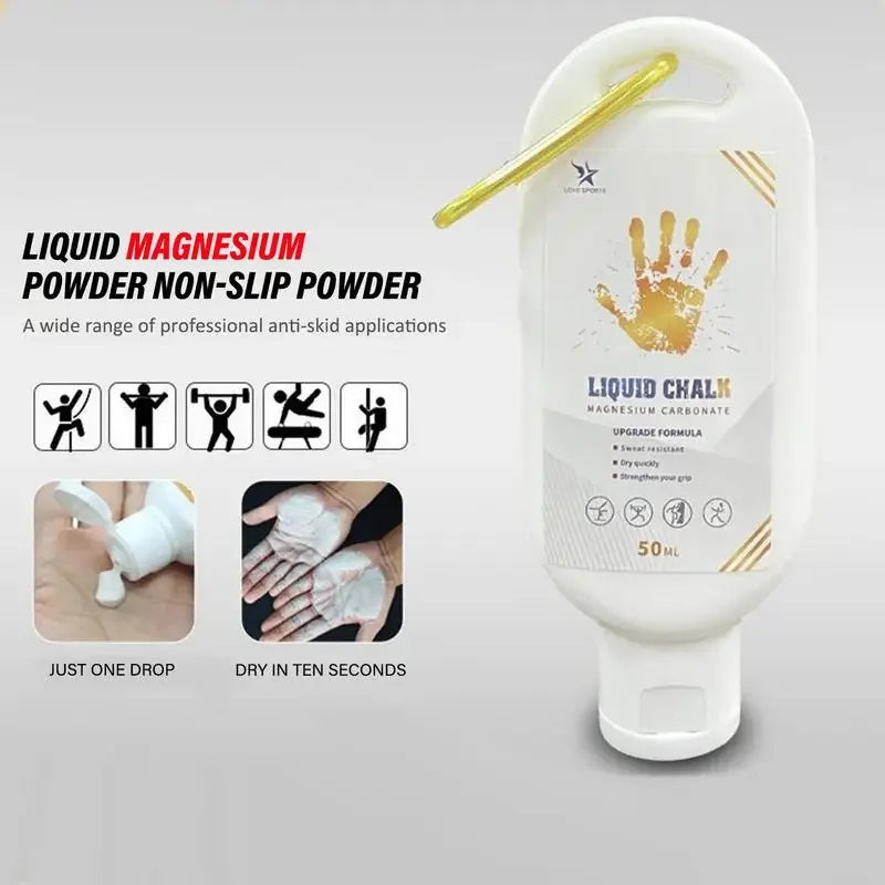 Liquid Magnesium Grip | Anti-Slip Sports Chalk for Lifting, Climbing & Fitness
