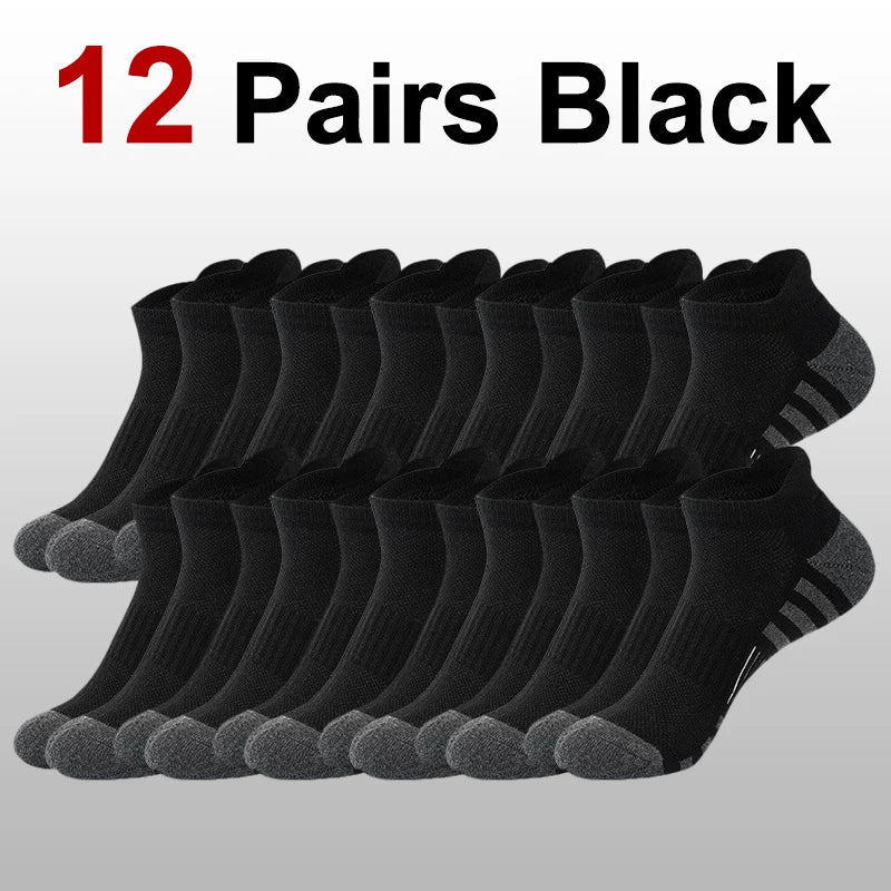 Athletic Socks Multipack | Black, White & Grey Breathable Unisex Sports Socks
