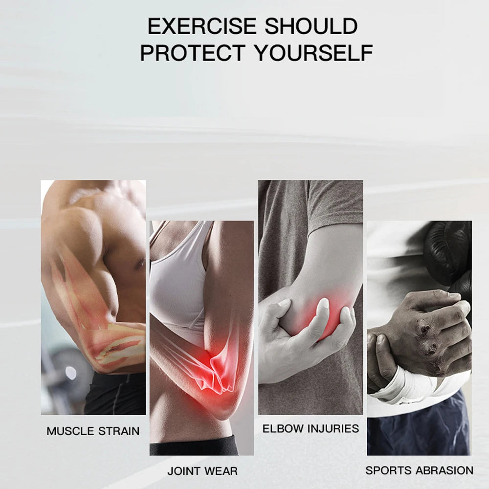 Elbow Compression Sleeve | Arm Support Brace for Pain Relief, Arthritis & Sports