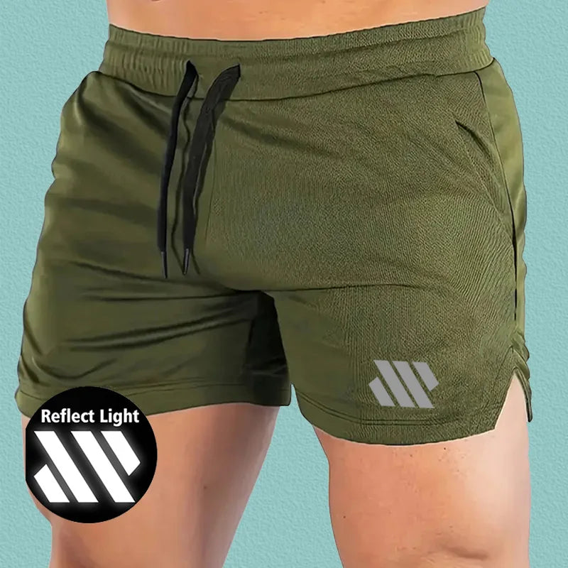 Men’s Reflective Running Shorts | Lightweight Summer Fitness Shorts
