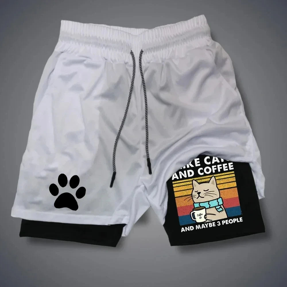 Men’s Running Shorts with Dog Print | Quick-Dry Animal Patterned Gym & Fitness Wear