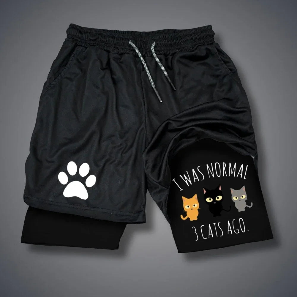 Men’s Running Shorts with Dog Print | Quick-Dry Animal Patterned Gym & Fitness Wear