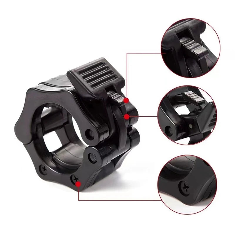 Gym Barbell Collar Lock | Durable Dumbbell Clips for Bodybuilding & Training