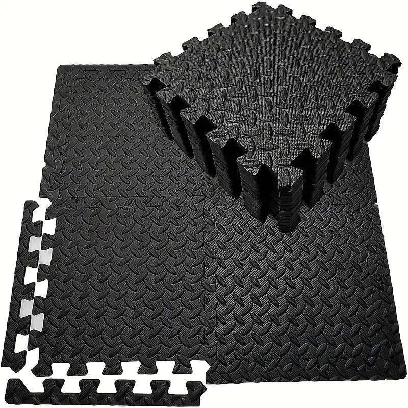 Interlocking Gym Mats 16-Piece Set | Waterproof Non-Slip Yoga & Training Floor Tiles
