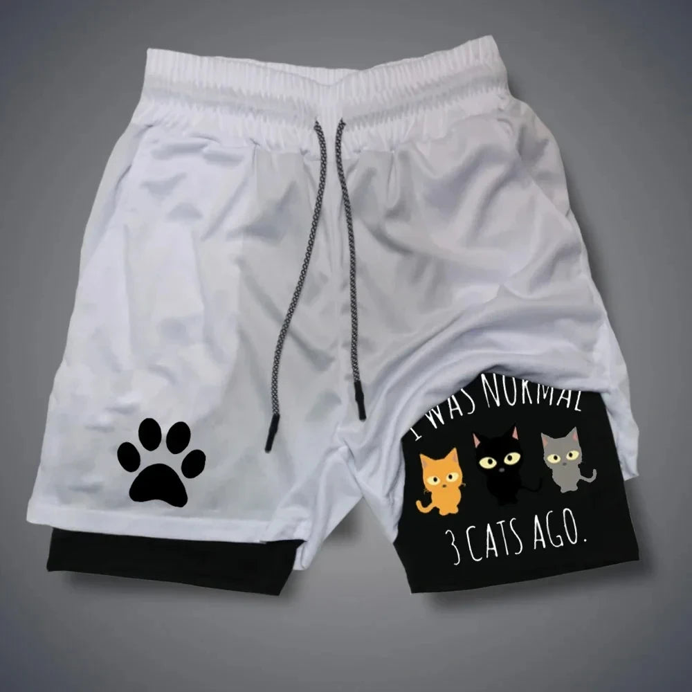 Men’s Running Shorts with Dog Print | Quick-Dry Animal Patterned Gym & Fitness Wear