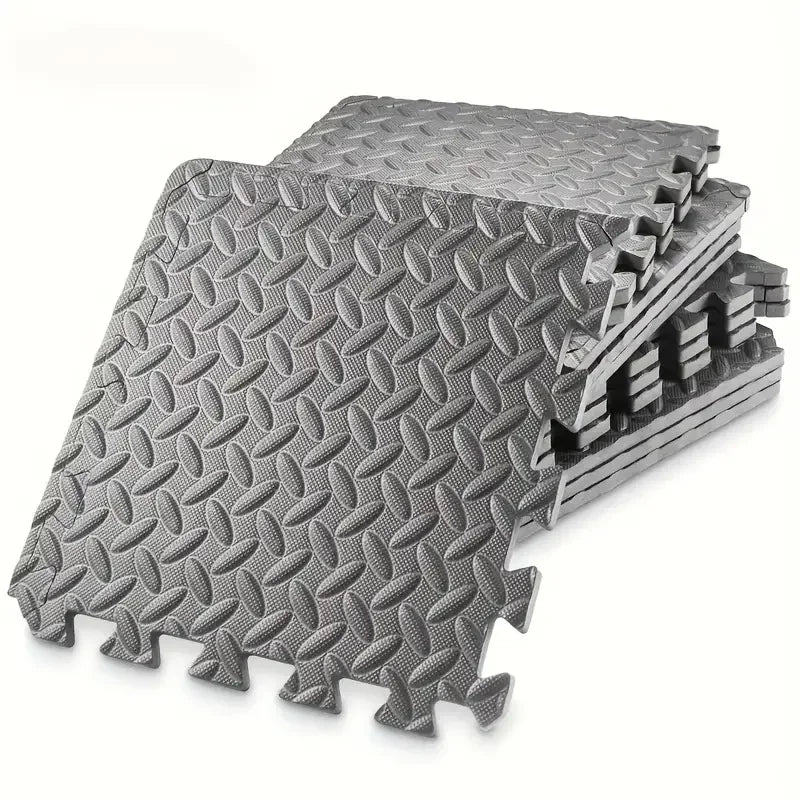 Interlocking Gym Mats 16-Piece Set | Waterproof Non-Slip Yoga & Training Floor Tiles