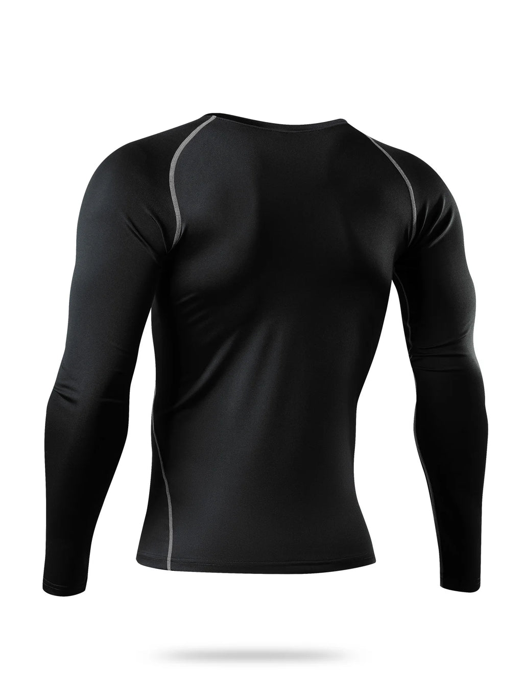 Men’s Fitness Long Sleeve Sweatshirt | Tight Round Neck Gym & Jogging Top
