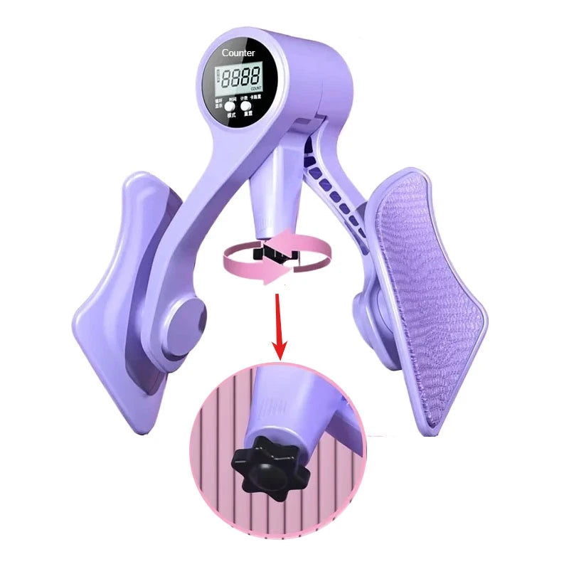 Digital Hip & Leg Trainer | Adjustable Pelvic Floor & Inner Thigh Strength Equipment