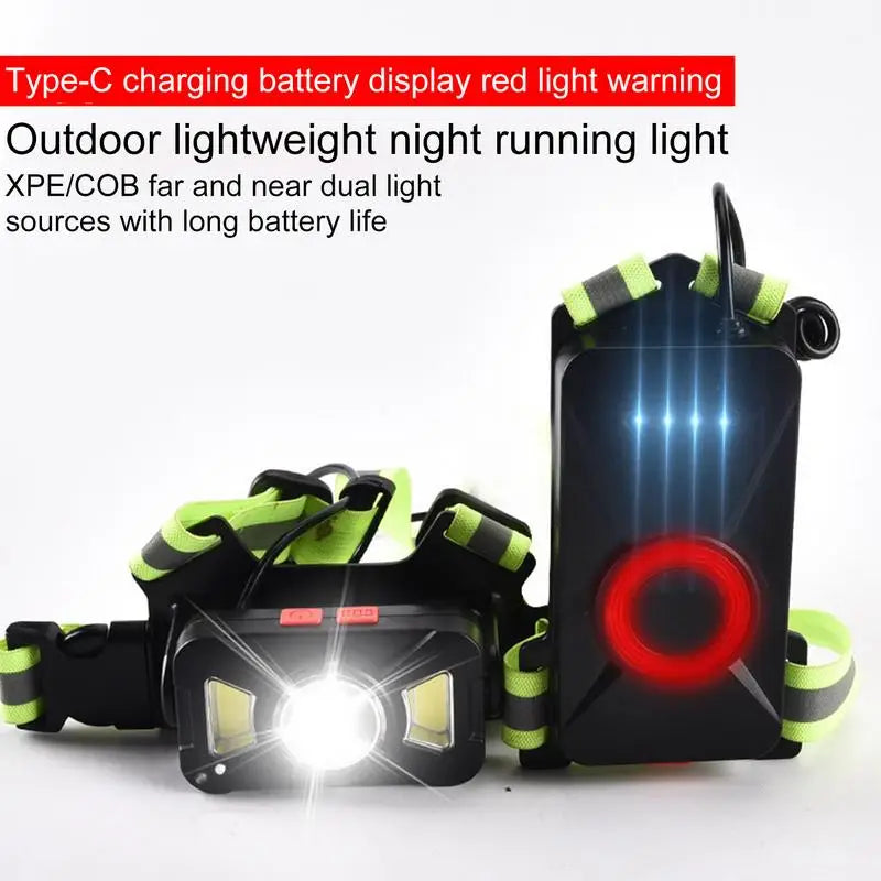 LED Running Vest with Rechargeable Battery | Ultra Bright Night Running Light, 65° Adjustable Beam