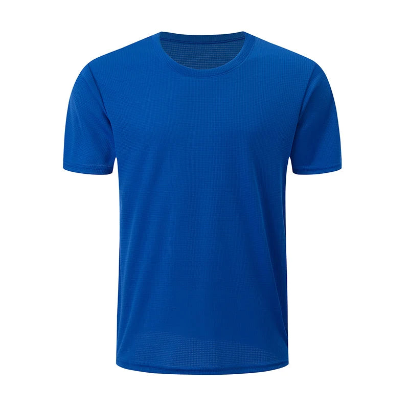 Men’s Solid Color Waffle Sports Shirt | Short Sleeve Running & Training Top