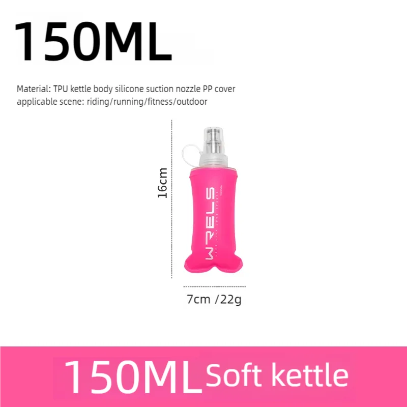 Portable Collapsible Water Bottle | Silicone Bottle for Running, Camping & Outdoors