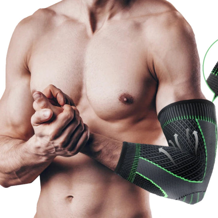 Elbow Compression Sleeve | Arm Support Brace for Pain Relief, Arthritis & Sports