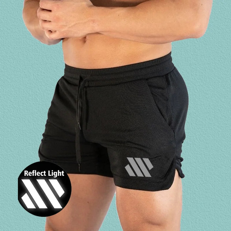 Men’s Reflective Running Shorts | Lightweight Summer Fitness Shorts