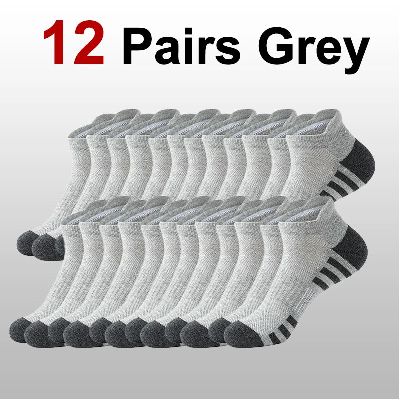 Athletic Socks Multipack | Black, White & Grey Breathable Unisex Sports Socks