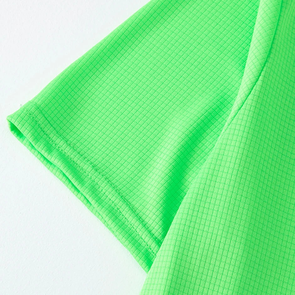 Men’s Solid Color Waffle Sports Shirt | Short Sleeve Running & Training Top