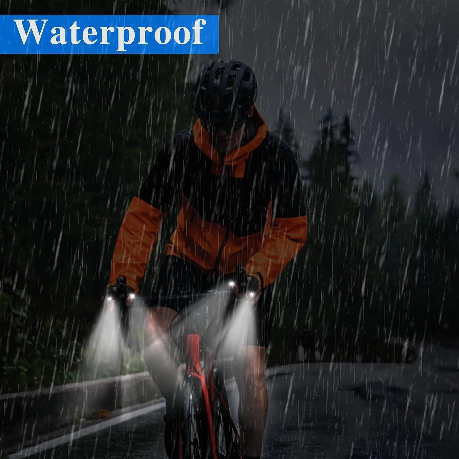 Waterproof LED Flashlight Gloves | Half Finger Design for Fishing, Biking & Night Running