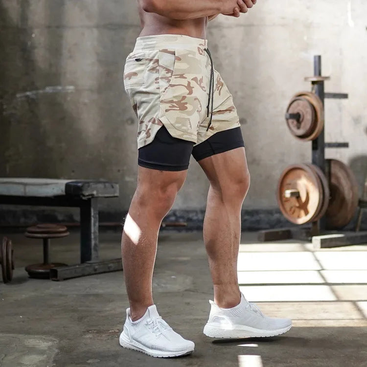 Men’s 2-in-1 Running Shorts | Quick-Dry Summer Gym & Training Shorts