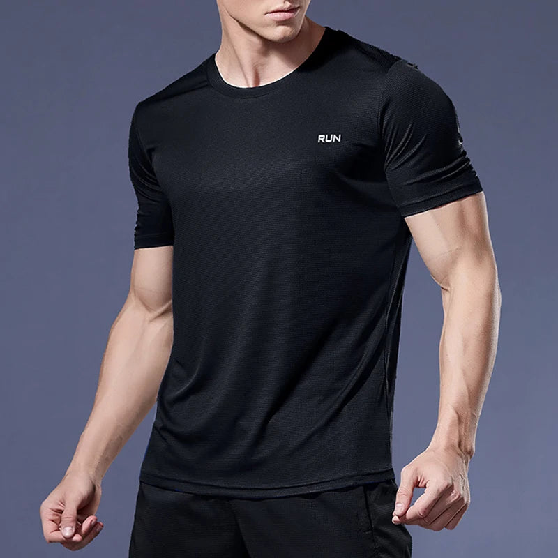 Men’s Quick-Dry Running Shirt | Soccer Jersey, Gym & Fitness Compression T-Shirt