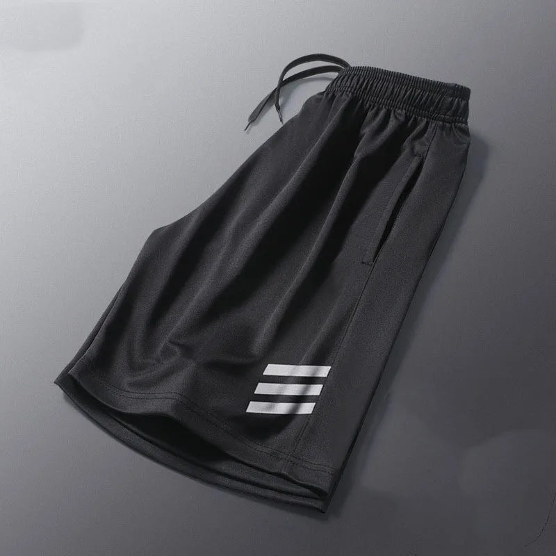 Men’s Running Shorts | Striped Loose Fit Gym & Basketball Training Shorts