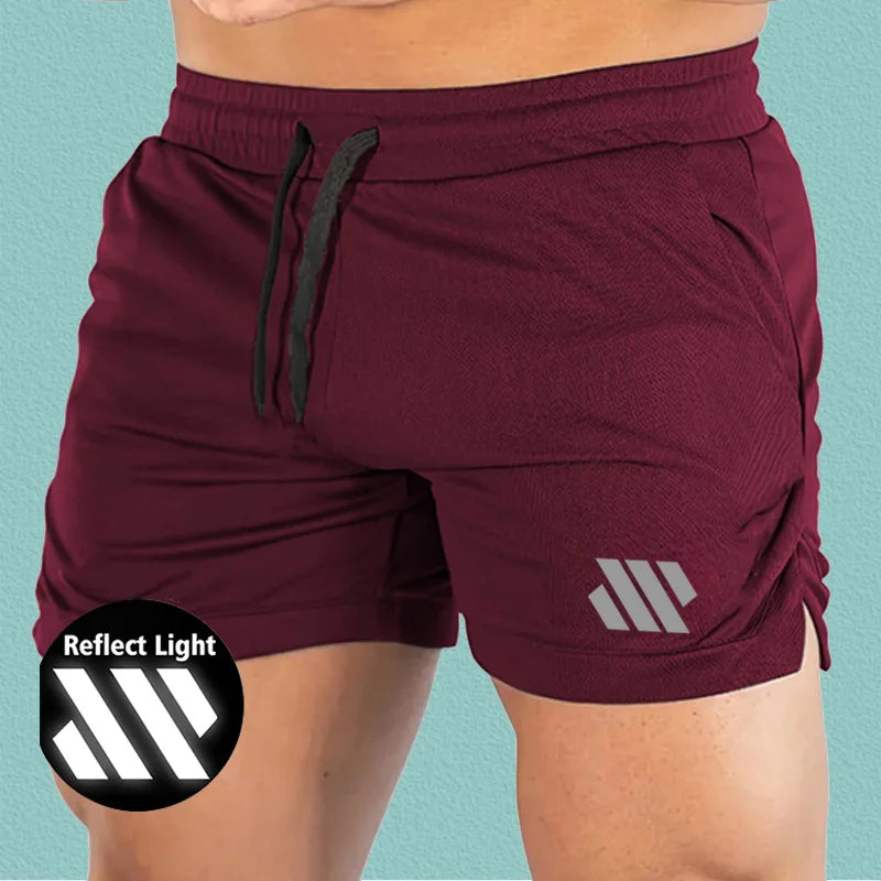 Men’s Reflective Running Shorts | Lightweight Summer Fitness Shorts