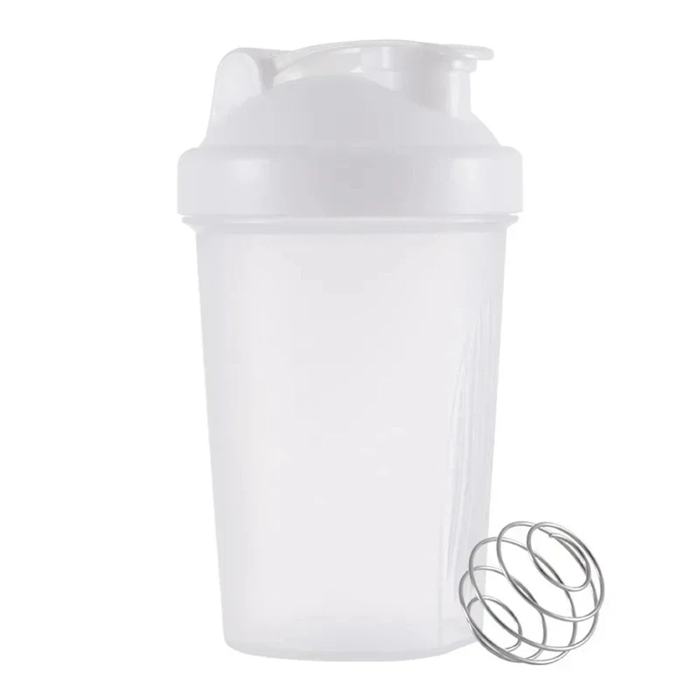 400ml Shaker Bottle with Mixing Ball | Leak-Proof Fitness & Protein Shake Cup