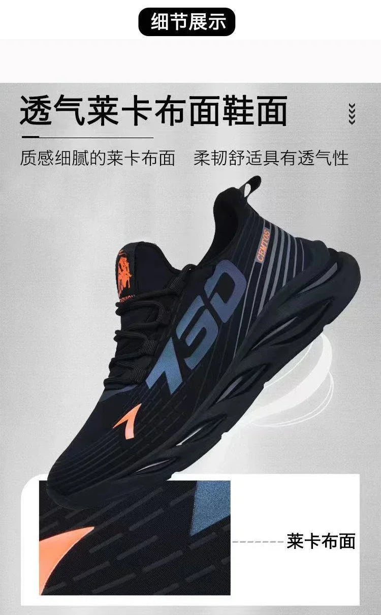 Men’s Casual Running Shoes | Slip-On Breathable Gym & Training Sneakers